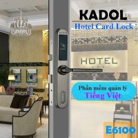 khóa thẻ từ cửa nhôm Kadol E6100 màu đen